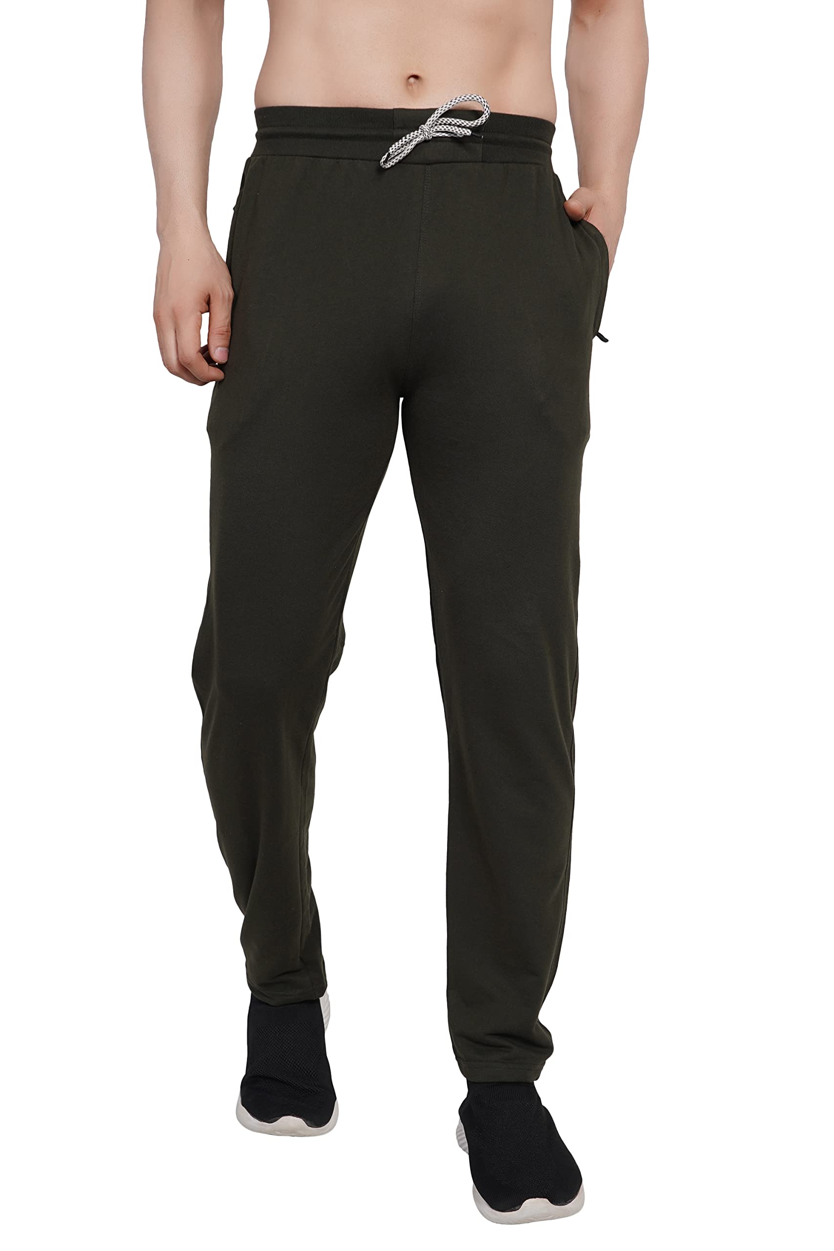 REN STARMen's Regular Fit Track Pants (Size - Medium, Green)