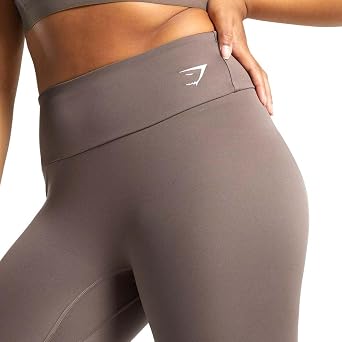 GYMSHARK Training 7/8 Womens Ladies Fitness Gym Legging Brown
