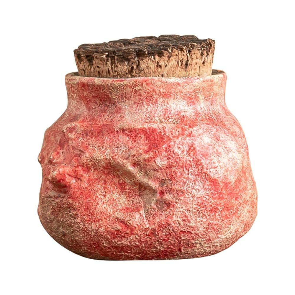 Latas De Té Tarros creativos for almacenar té suelto, pequeños frascos de cerámica sellados for el hogar con tapas, tarros de almacenamiento de cocina, tarros de té portátiles Tarro Para Guardar Té