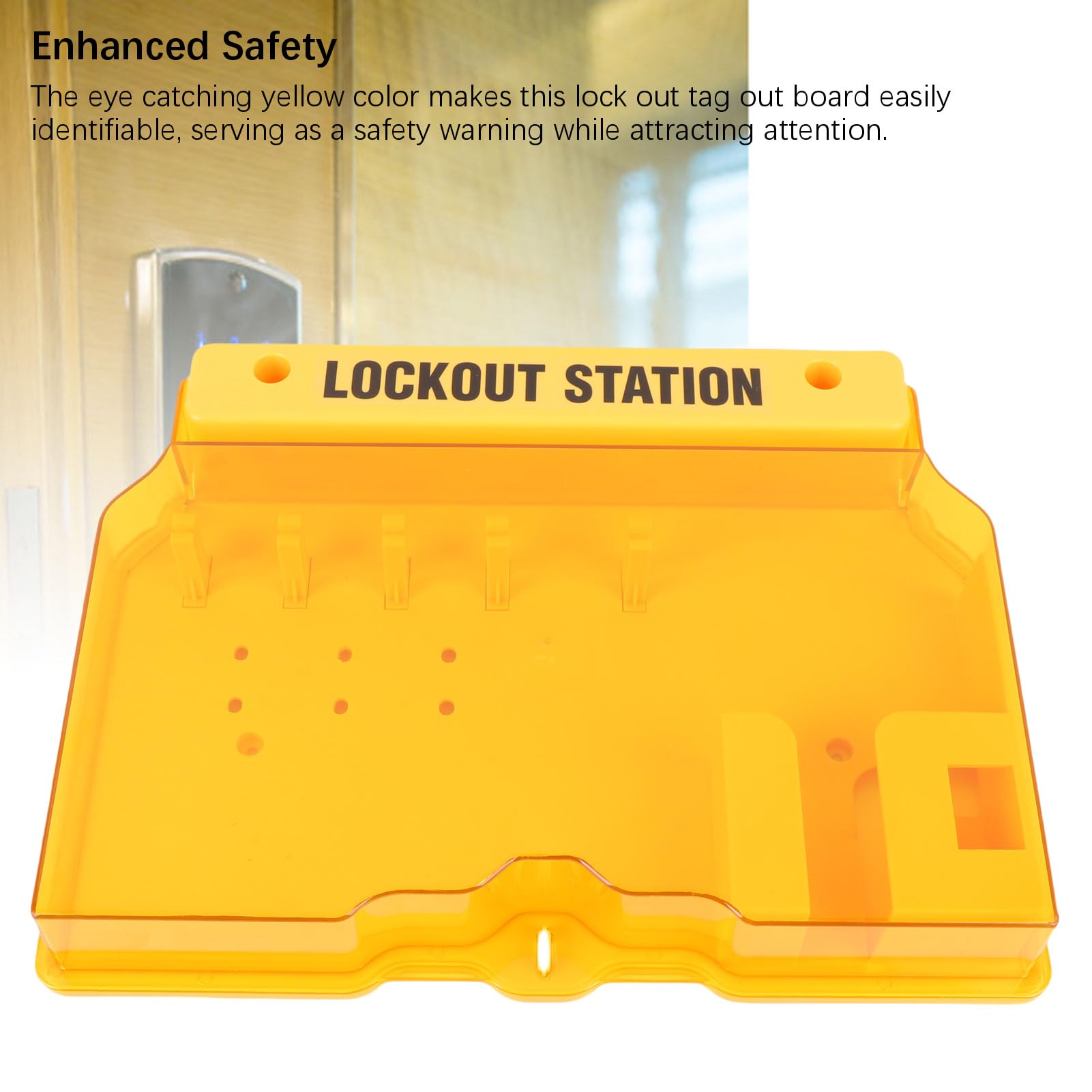 Yinhing Kit di Blocco del Kit di Blocco del di e Tag Out PC Copertura Trasparente Montaggio di Sicurezza Industriale Set di Blocchi di Sicurezza con 10 Etichette per elettricità