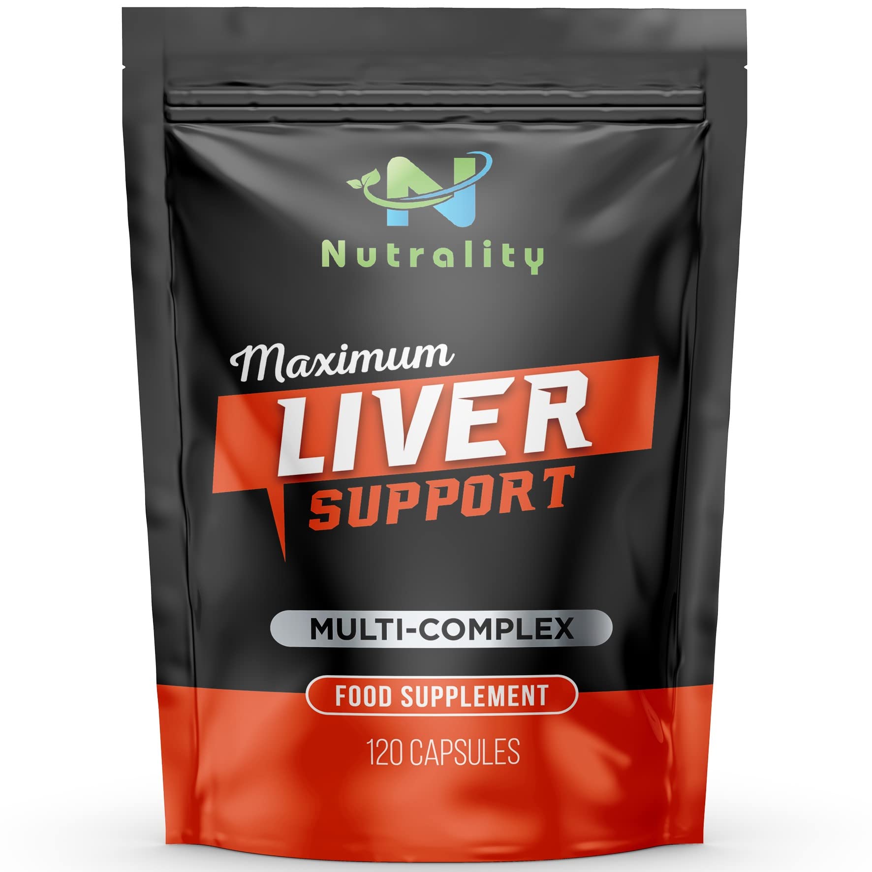 NutralityLiver Detox & Repair Supplement | Vitamin C & D3, Liver Support Supplements, Liver Cleanse Detox and Repair, 60 Day Supply, Liver Cleanse | 120 Vegan Capsules