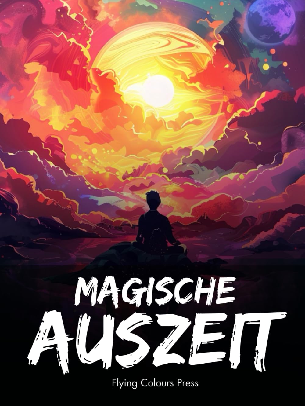 Malbuch Für Erwachsene Zum Stressabbau – über 50 Motive (Blumen, Tiere, Fantasiewelten) Im DIN A4 Format, Einseitig Bedruckt