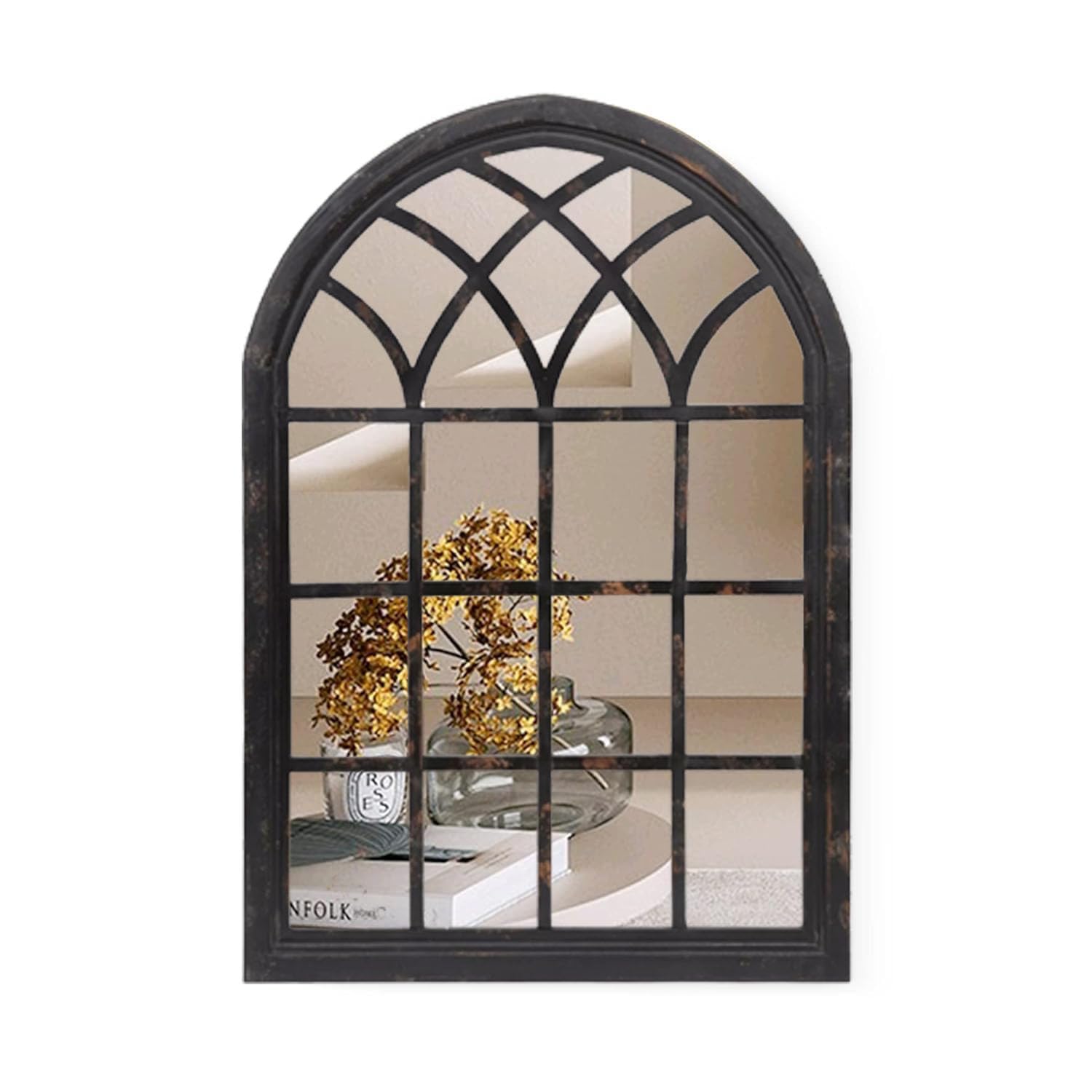 WILDWOOD Decorative & Hand Crafted Wooden Wall Decor/Wall Panel/Wall Frame/Mirror Frame/Wall Hanging for Living Room/Bedroom/Hallway/Office (24"x18") (Black) (B0D2TKT44J) Amazon Price History, Amazon Price Tracker