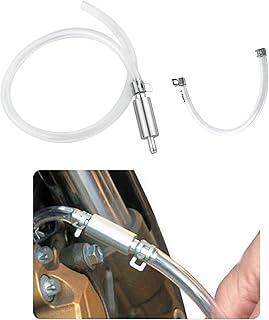 Car Brake Bleeder Hose with One Way Check Valve,Durable Brake Fluid Bleeder Hoses Replacement,Universal Brake Bleeder Tool Car Accessories for Car Motorbike Bike (1 Set)