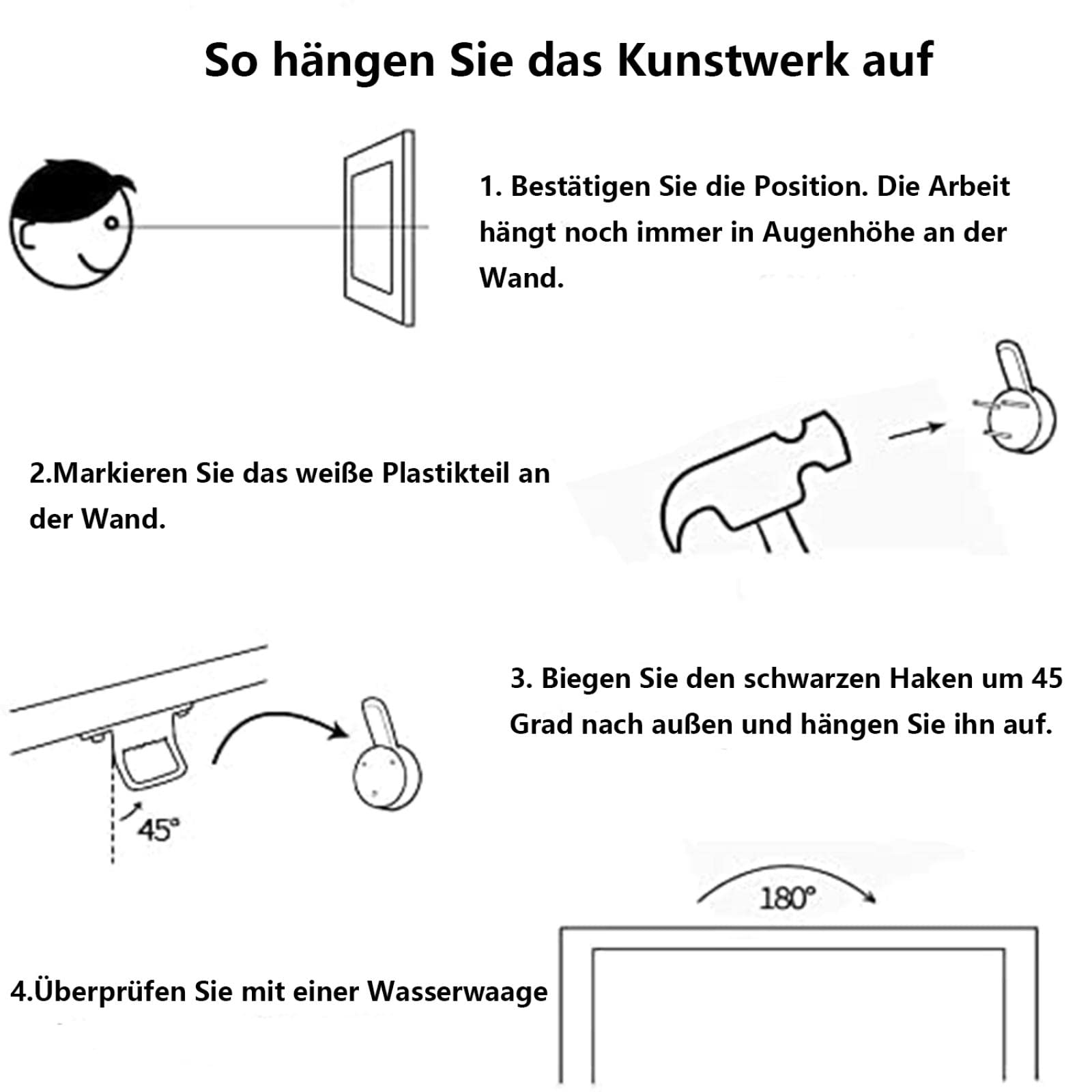 Chenbing Art Kunstdruck Banksy Wandbild XXL Leinwand-Bild Graffiti Street Art Print Modern Bild für Wohnzimmer Büro fertig Home Wanddekoration zum Aufhängen Mit Rahmen（70×120cm）27.6×47.2 Zoll