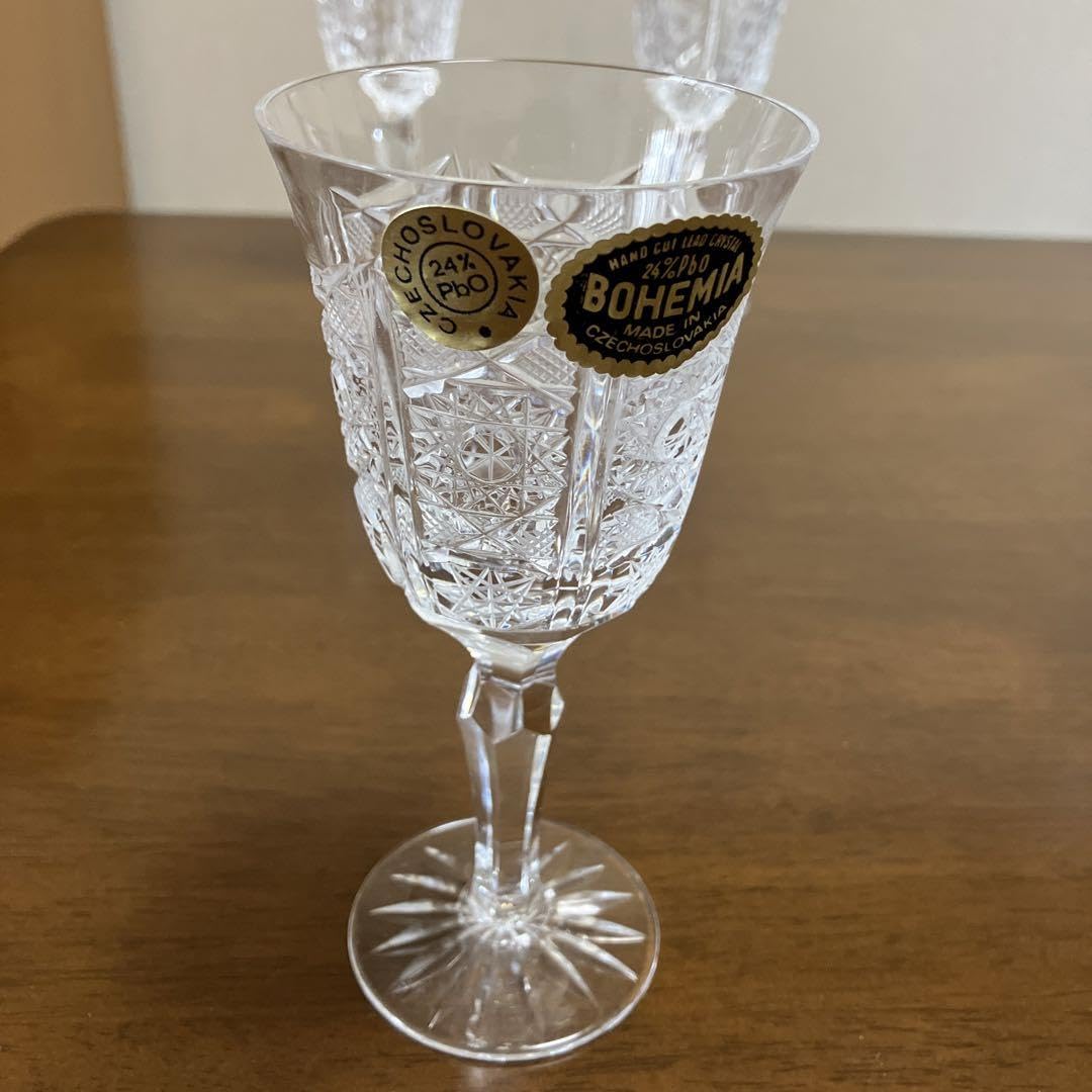 BOHEMIA Bohemian Crystal Glass 3 Guests