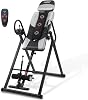 Teclor Inversion Table,Advanced Heat and Massage Function,Strength Training Inversion Table for Back Pain Relief,Heavy Duty Inversion Table 350 lbs Capacity with Wider and Thickened Backrest