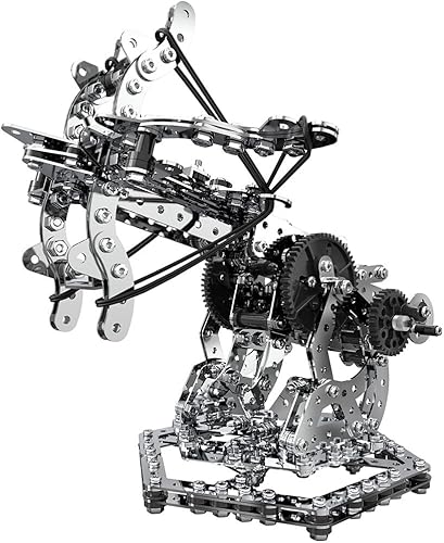 LOCHE Kit de rompecabezas de metal 3D, kit de ballesta mecánica de dragón steampunk de metal 3D, rompecabezas 3D, 812 piezas de rompecabezas láser