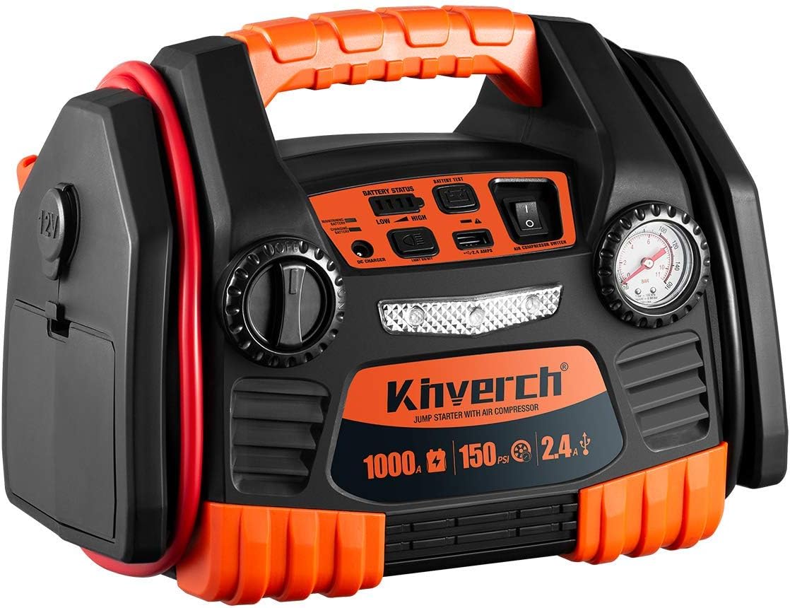 Kinverch 1000A Peak Jump Starter Portable 12Volt Kuwait Ubuy