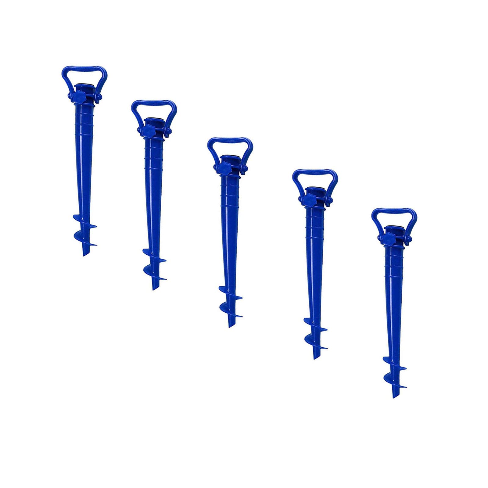 5 Stück Strandschirm Sand Anker Regenschirm Spike Regenschirm Stretch Ständer Halter für Angelrute Sonne Strand Garten Terrasse
