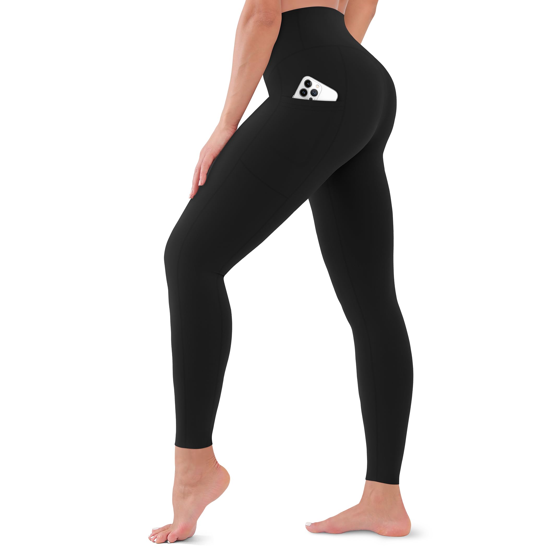 Blisset High Waist Leggings for Women - Opaque, Soft Tummy Control Athletic Pants for Yoga, Running, Workout and Gym