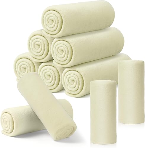 Miniatura 1 de Buryeah 10 mantas de forro polar a granel, suaves y cálidas, acogedoras y ligeras, mantas de felpa para mascotas, para el hogar, cama, sofá,