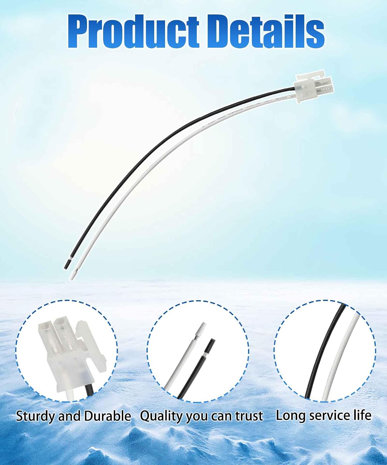 2Pcs S3003LWES Smoke Alarm Replacement Wire