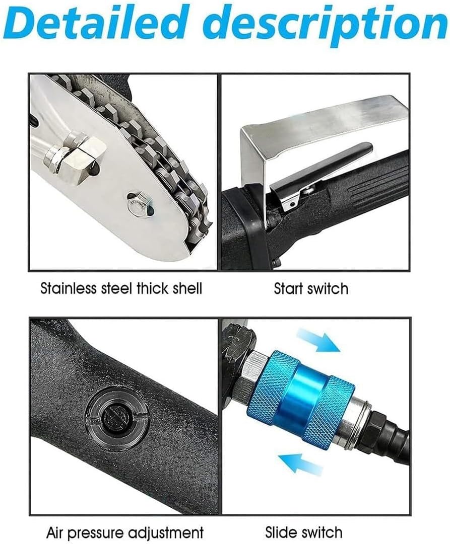 Waste Stripper Machine, Pneumatic Carton Stripping Machine Edge Removal Trimming Tool 4500RPM, Carton Box Waste Stripper Machine for The Printing Industry(Color:MTeeth+DoubleClaws)