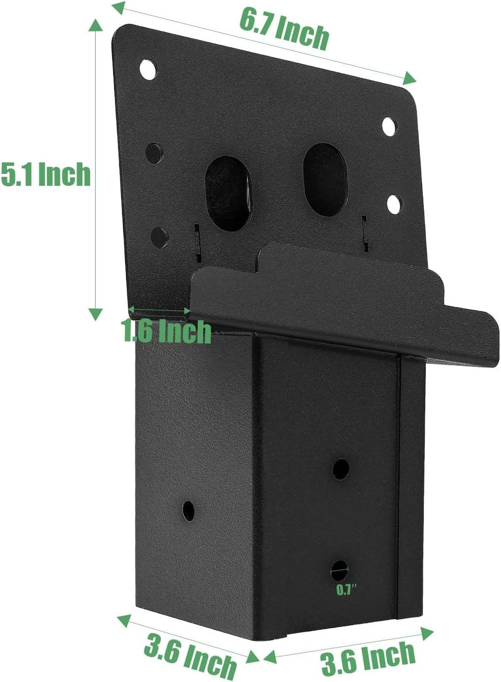 Deer Stand Brackets, 4 Pcs Black Outdoor 4"x 4" Compound Angle Brackets for Outdoor Platforms Brackets, Deer Hunting Bracket, Shooting Shacks, Observation Decks and Tree Houses
