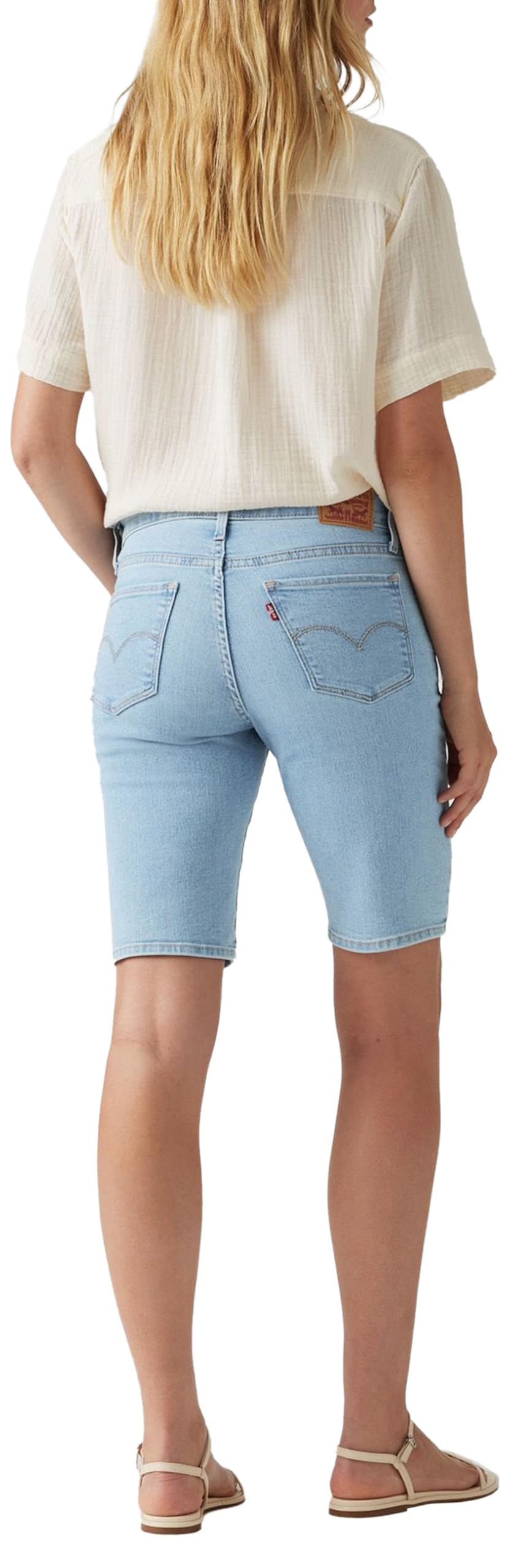 Levi's Women's Plus-Size Shaping Bermuda Shorts Bermuda Shorts
