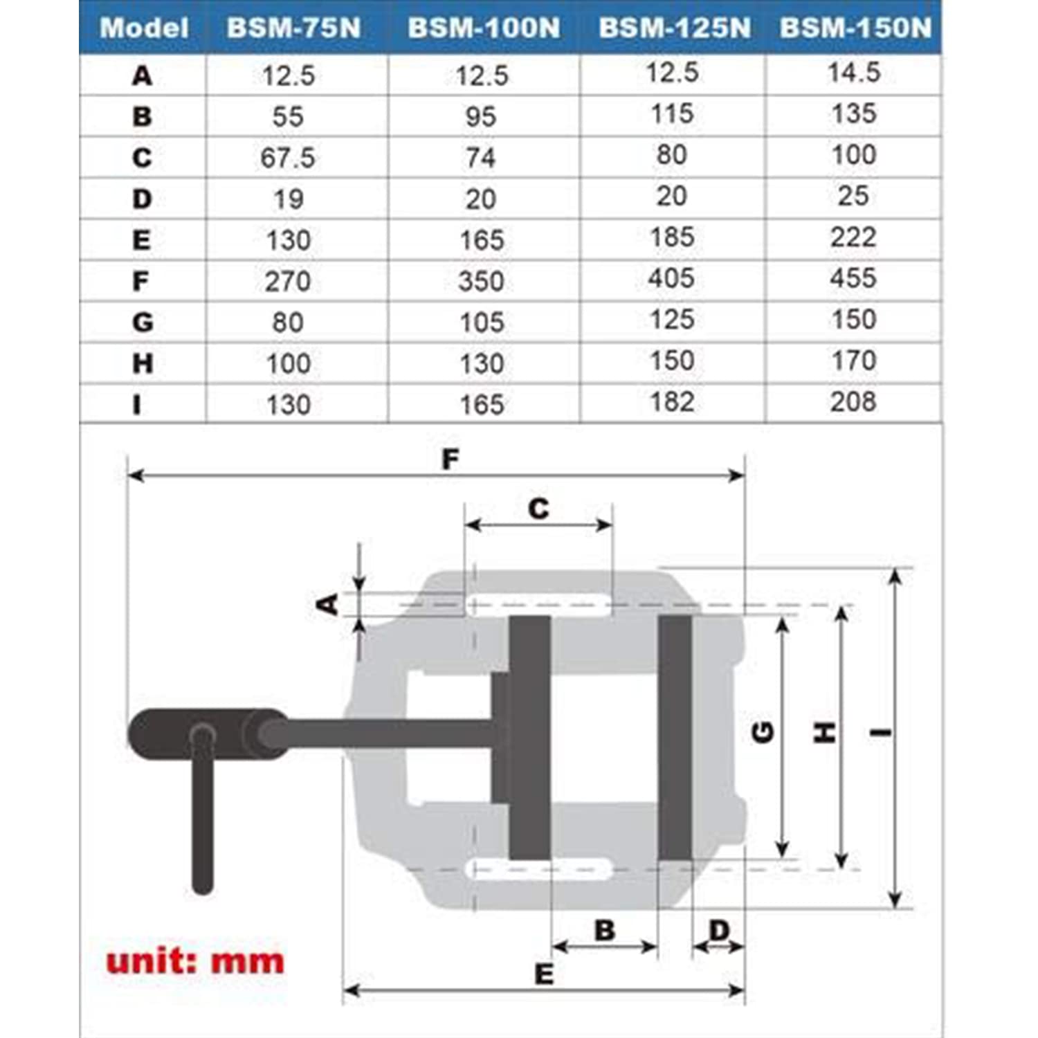 KAKA INDUSTRIAL Drill Press Clamping Vice,Precise Drilling Press Vise (BSM-100N)