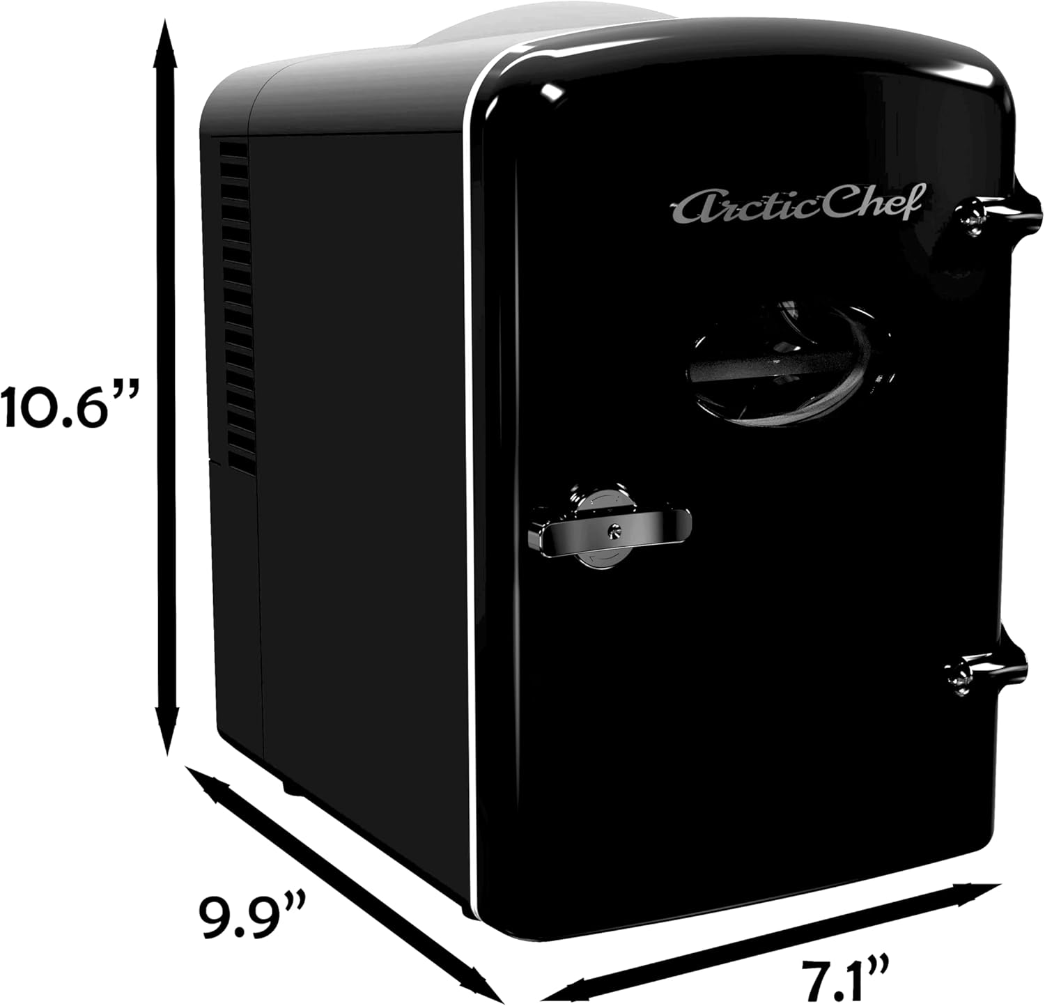 Compact refrigerators by RCA - Multi Colors, Office Product, small meal cool, Beverage, Drinks (Black)