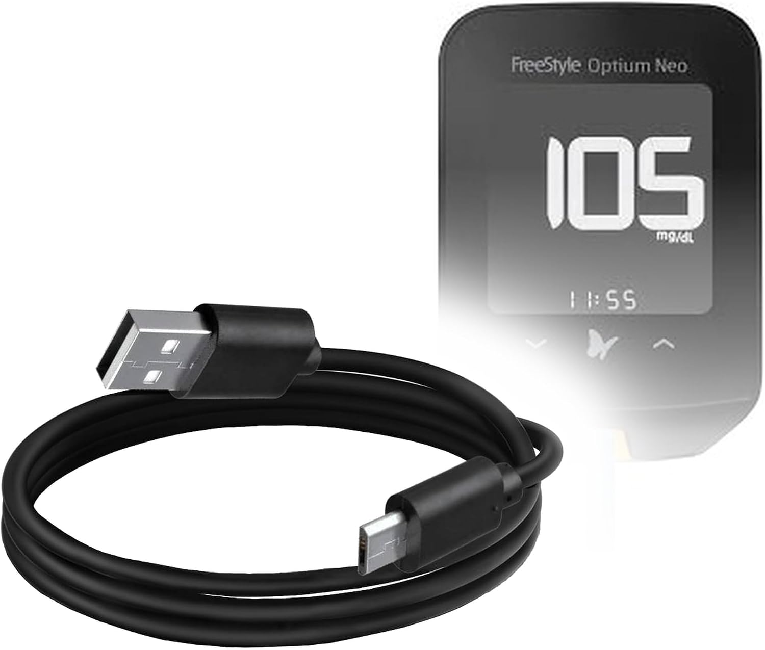 BoxWave Cable Compatible with Freestyle Optium Neo - DirectSync Cable, Durable Charge and Sync