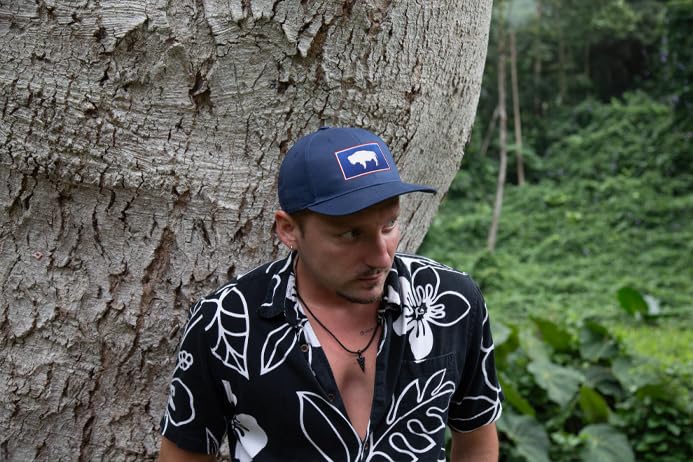 Image of International Tie State Hat for Men and Women, Adjustable Snapback Trucker Baseball Cap with Embroidered Patch