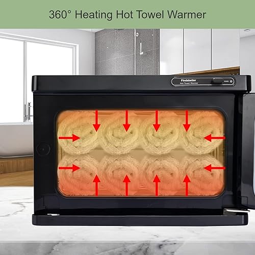 Miniatura 4 de Calentador de toallas calientes, calentador de toallas profesional, armario de toallas calientes con capacidad de 8 litros, calentador de toallas