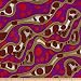 Shawn Pahwa Kente African Print ITY Malibongwe Fabric, Purple/Red, Fabric By The Yard