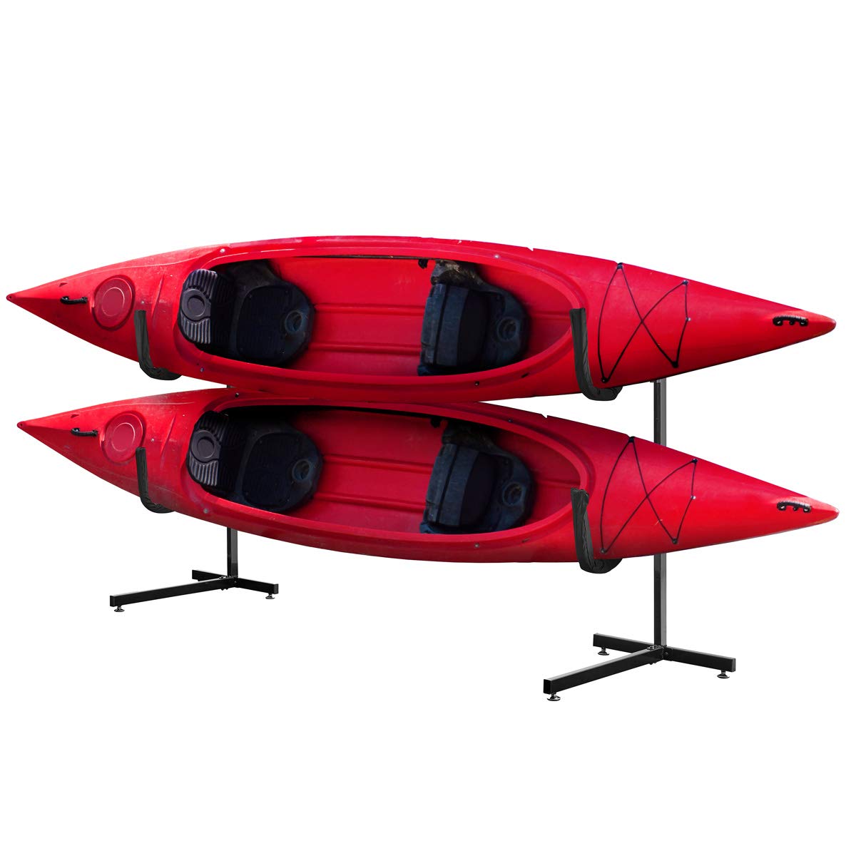 Buy XtremepowerUS Deluxe Freestanding Kayak Rack Heavy Duty Dual Kayak Storage Rack Height