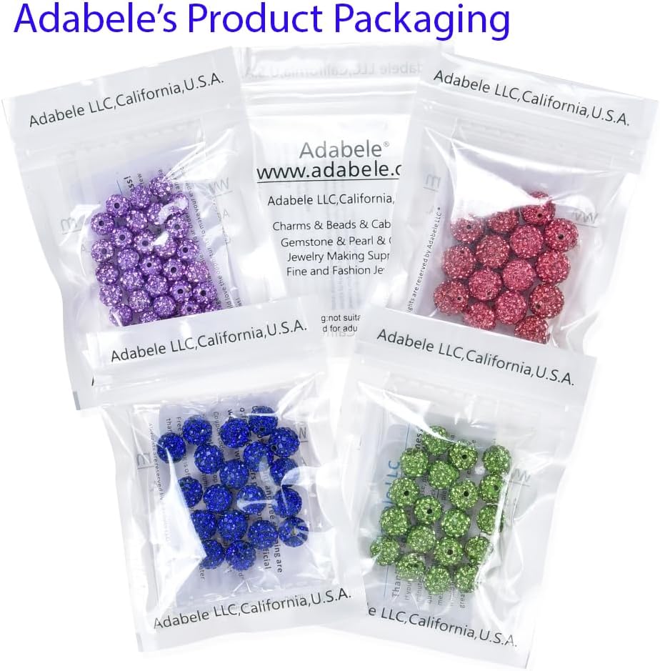 Adabele(アダベレ) グレードA サンキャッチャー クリスタルラインストーン パヴェディスコボール 8mm サンオレンジ ポリ