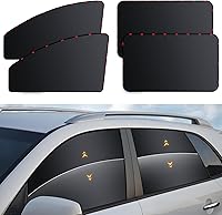 Vista 9 de ZATOOTO 2 fundas para ventana trasera – Parasoles para ventana lateral del automóvil – Protección magnética reflejada de la luz solar para el bebé