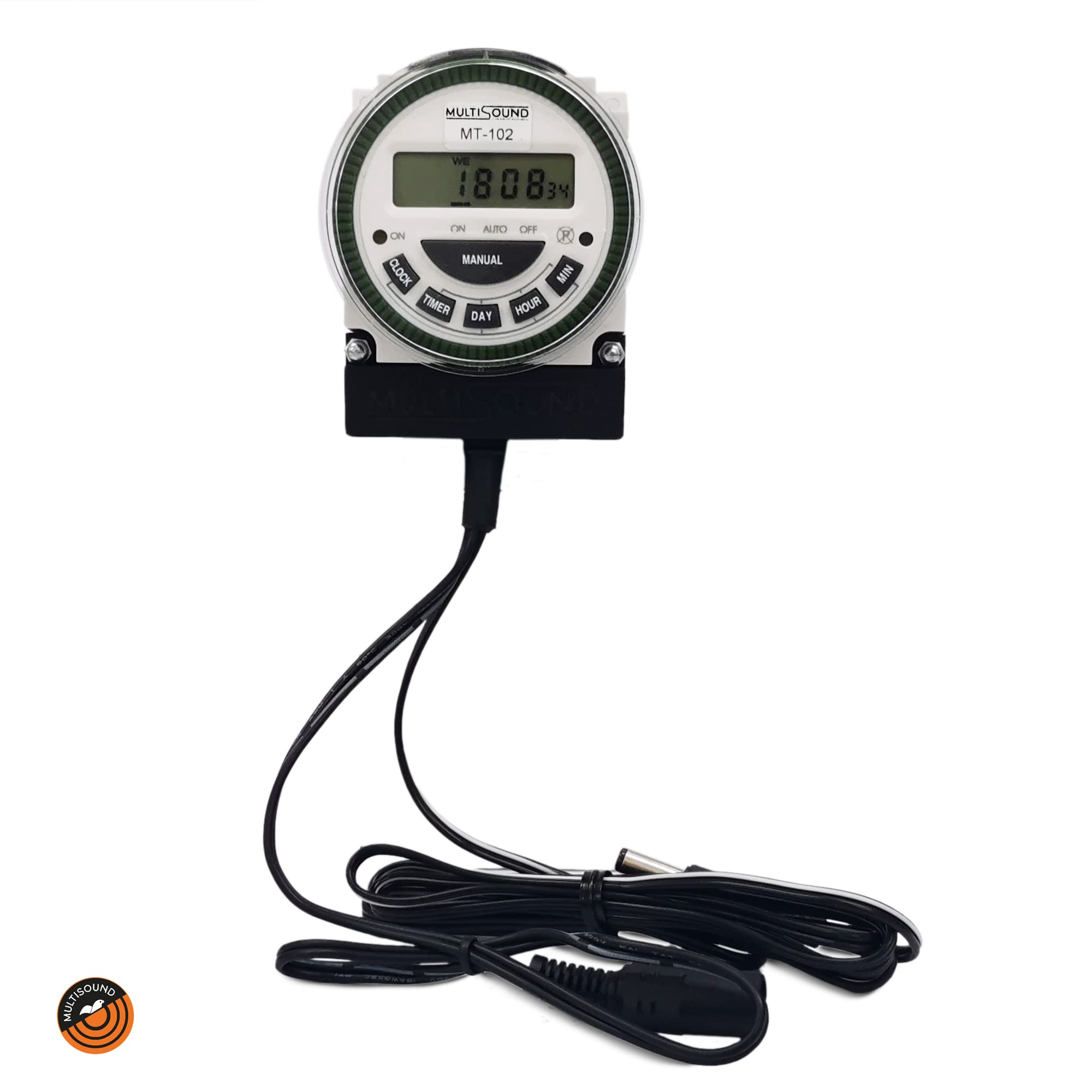 Multisound – Timer switch digitale ON/OFF - 12V per dissuasore acustico serie BS-20L scaccia uccelli nocivi.
