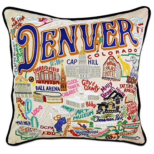Catstudio Denver Embroidered Decorative Throw Pillow #TOP28