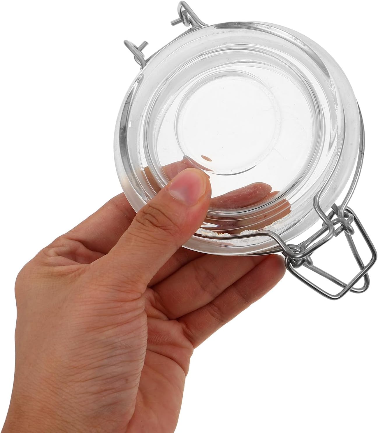 VALICLUD 5pcs Glass Bottle Replacement Lids Airtight Sealing Caps Wide Mouth Jar Covers Leakproof Clamp for Food Storage and Fermenting Containers