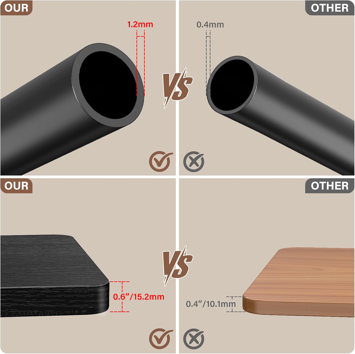 C Table End Table Adjustable Height, 360°Swivel TV Tray Table, Upgraded Metal and Wooden Base to Prevent Slipping, Couch Armrest Tables Snack Tables for Laptop Sofa Bed Dinner or Small Space (Black)