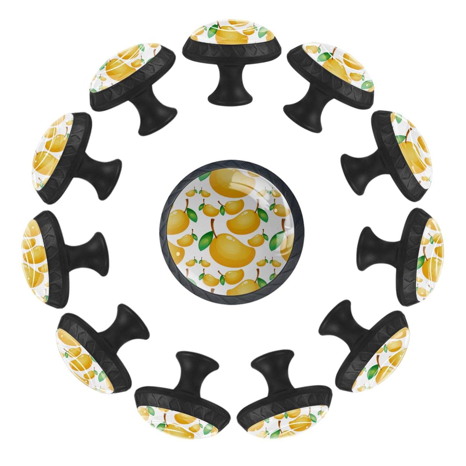 Boutons de tiroir ronds mangue lot de 12 poignées de 35 mm pour commode et chambre