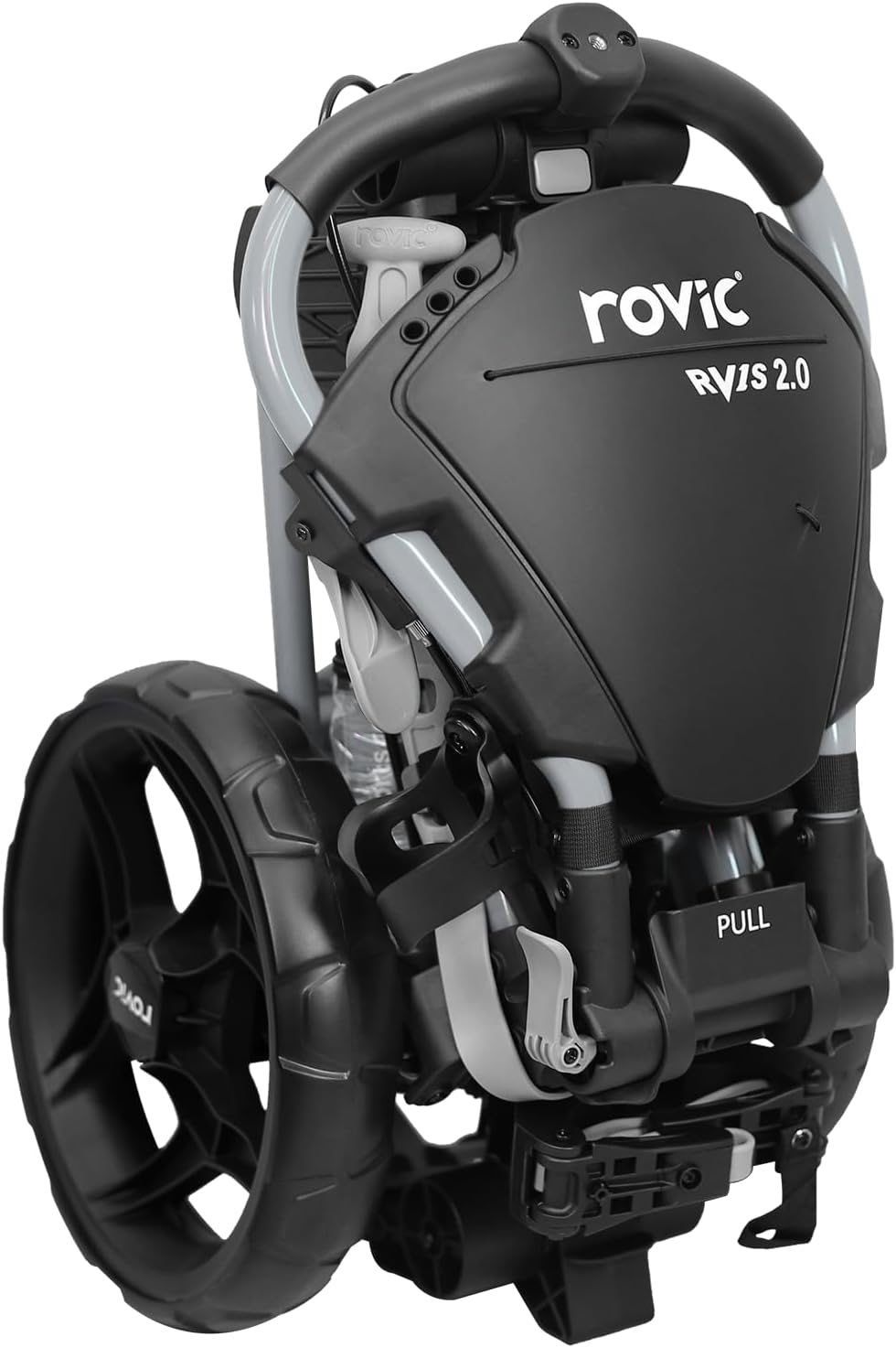 Clicgear Rovic Model RV1S 2.0 Golf Push Cart with 360 Degree Swivel Front Wheel, Foldable 3-Wheel Walking Golf Cart