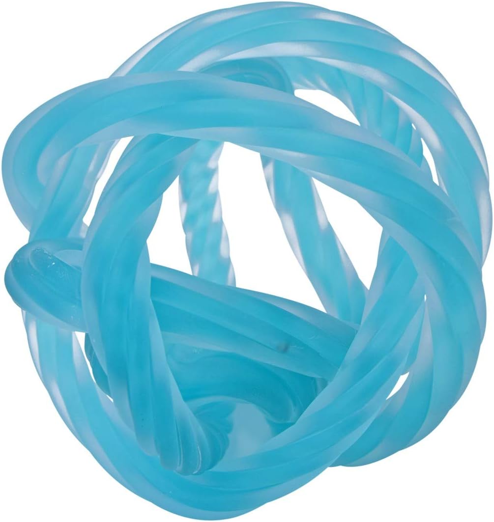 Beachcombers Glass Frosted Knot Light Teal Coastal Beach Nautical Decor Decoration Blue
