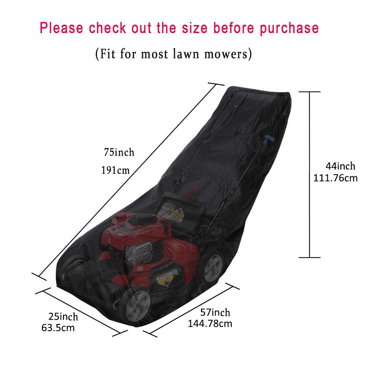 Copertura Per Tosaerba | Impermeabile E Anti-UV | Dimensioni 191x117x63 Cm - Foto 13
