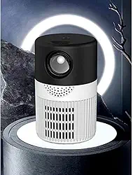 Projetor LED Portátil YT400, 1080P Nativo, Resolução Máxima 4K 4096x2160, Home Theater, Cinema, Multimídia, Correção Digital de Trapézio, 10x10x20 cm