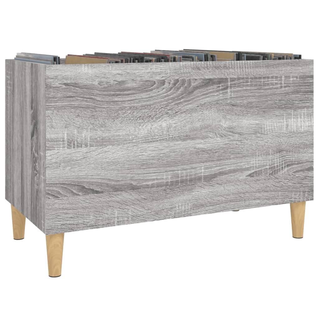 Sonoma - Armario de madera con patas de madera, 74,5 x 38 x 48 cm, espacio para discos de vinilo, CD, DVD, almacenamiento multimedia, estantería versátil para salón, oficina y cine en casa