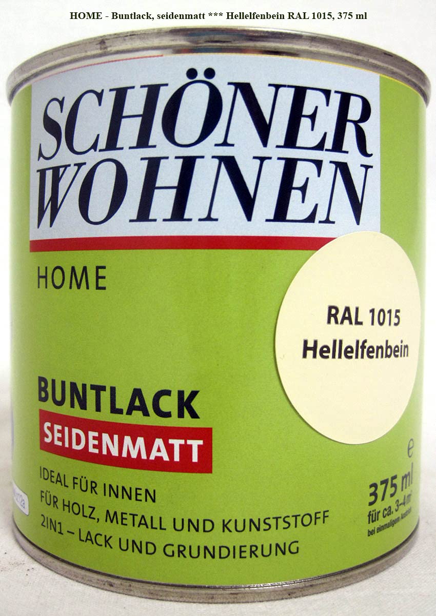 TRISTARcolor Lackstift RAL 1015 Hellelfenbein Seidenmatt - 50 Ml, Schnelltrocknend, Für Viele Untergründe