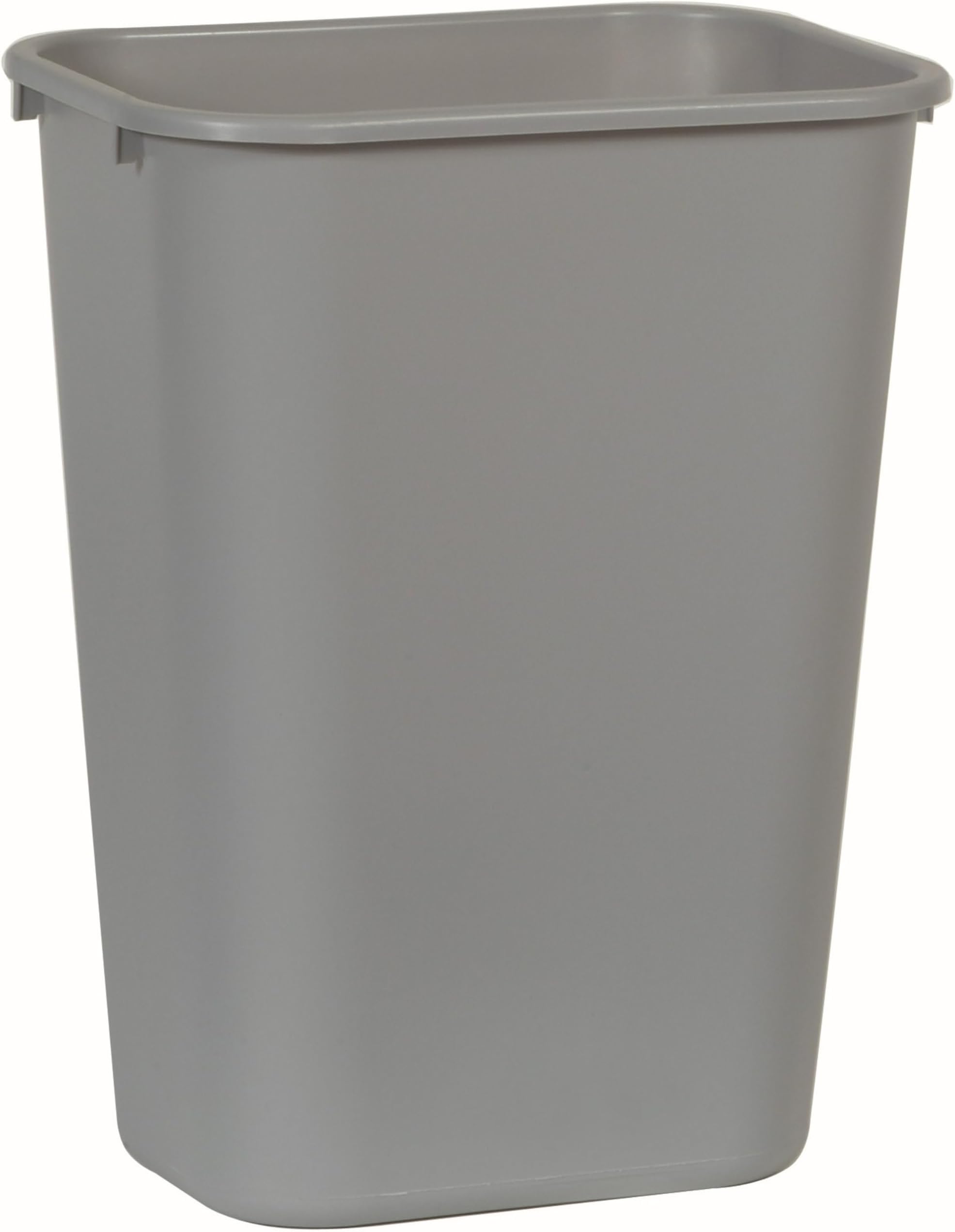 FG295700GRAY, 10.25 gal Rectangular Soft Molded Plastic Trash Can - Grey