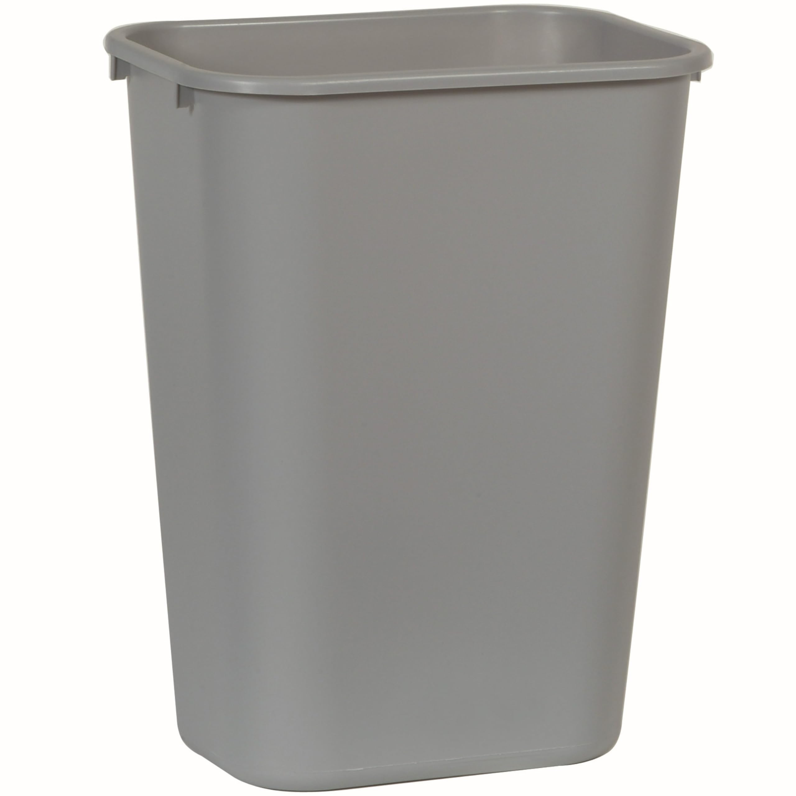 Rubbermaid Commercial Products Deskside Wastebasket/Trash Can, 10.25-Gallon/41-Quart, Gray, Plastic, Garbage Can for Home/Office, Fits Under Desk/Sink/Cabinet
