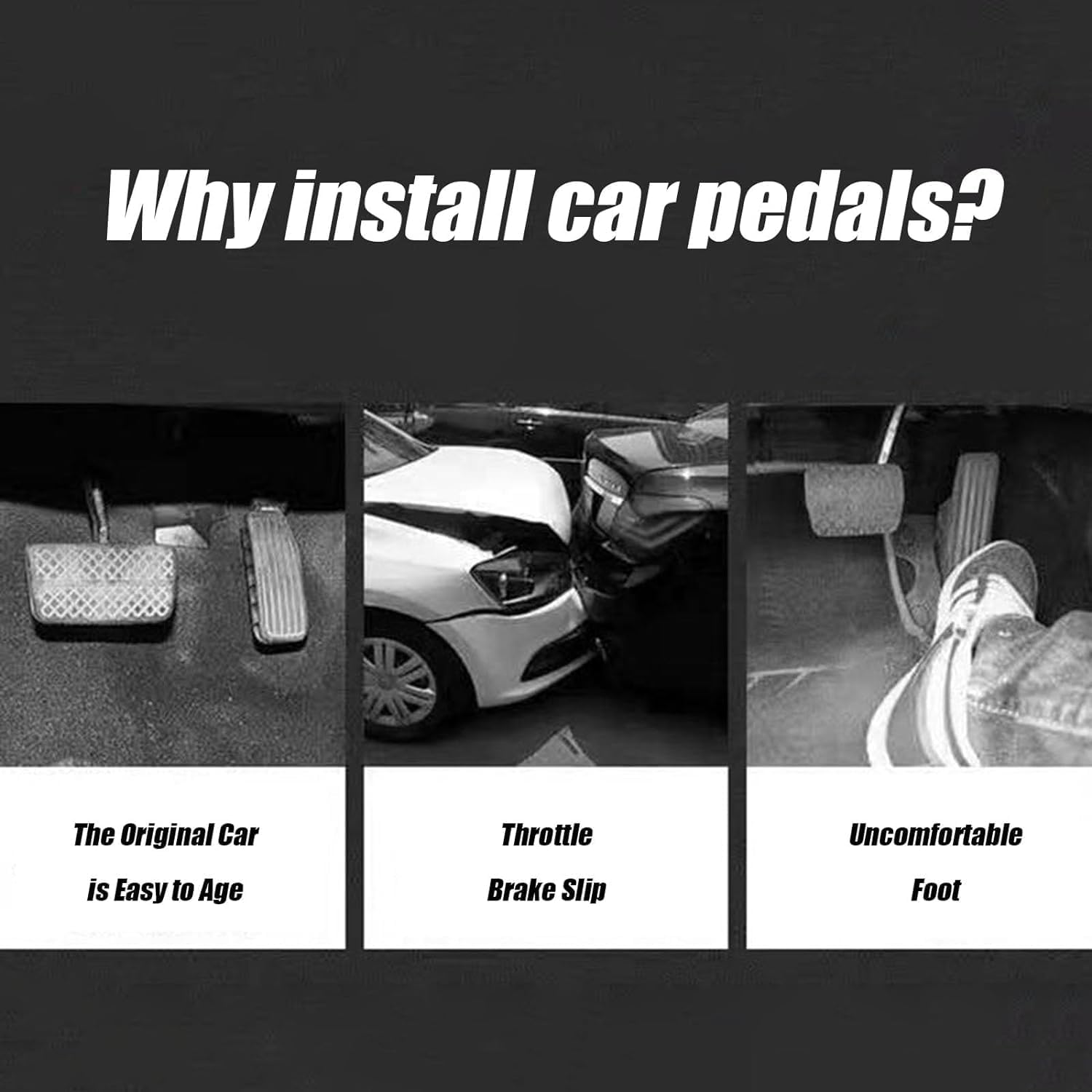 Car Foot Pedals for VW Atlas 2016-2021, Car Pedals Brake Foot Rest Pedal Plate Fuel Gas Accelerator s Pad Cover Accessories,at