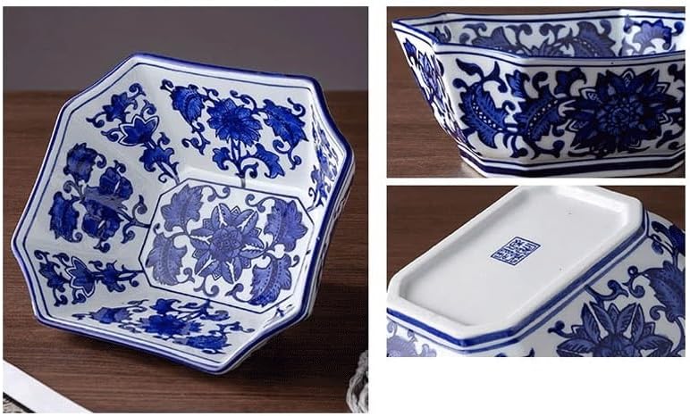 大理石フルーツボウル、10インチ、ブラック、キッチン装飾用の手作り