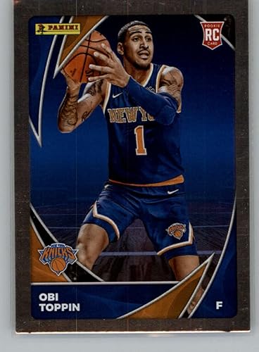 2020-21 Panini Cards Silver (From Sticker Packs) #88 Obi Toppin RC Rookie Card New York Knicks Official NBA Basketball Trading Card in Raw (EX-MT or