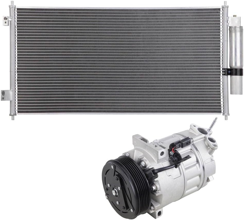 For Nissan Sentra 2.0L 2007-2012 OEM AC Compressor w/A/C Condenser & Drier - BuyAutoParts 60-85292RU New
