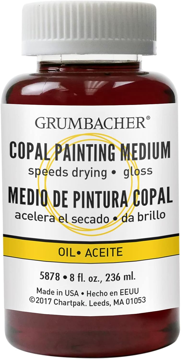 Grumbacher 5878 8Ounce Copal Painting Medium Can