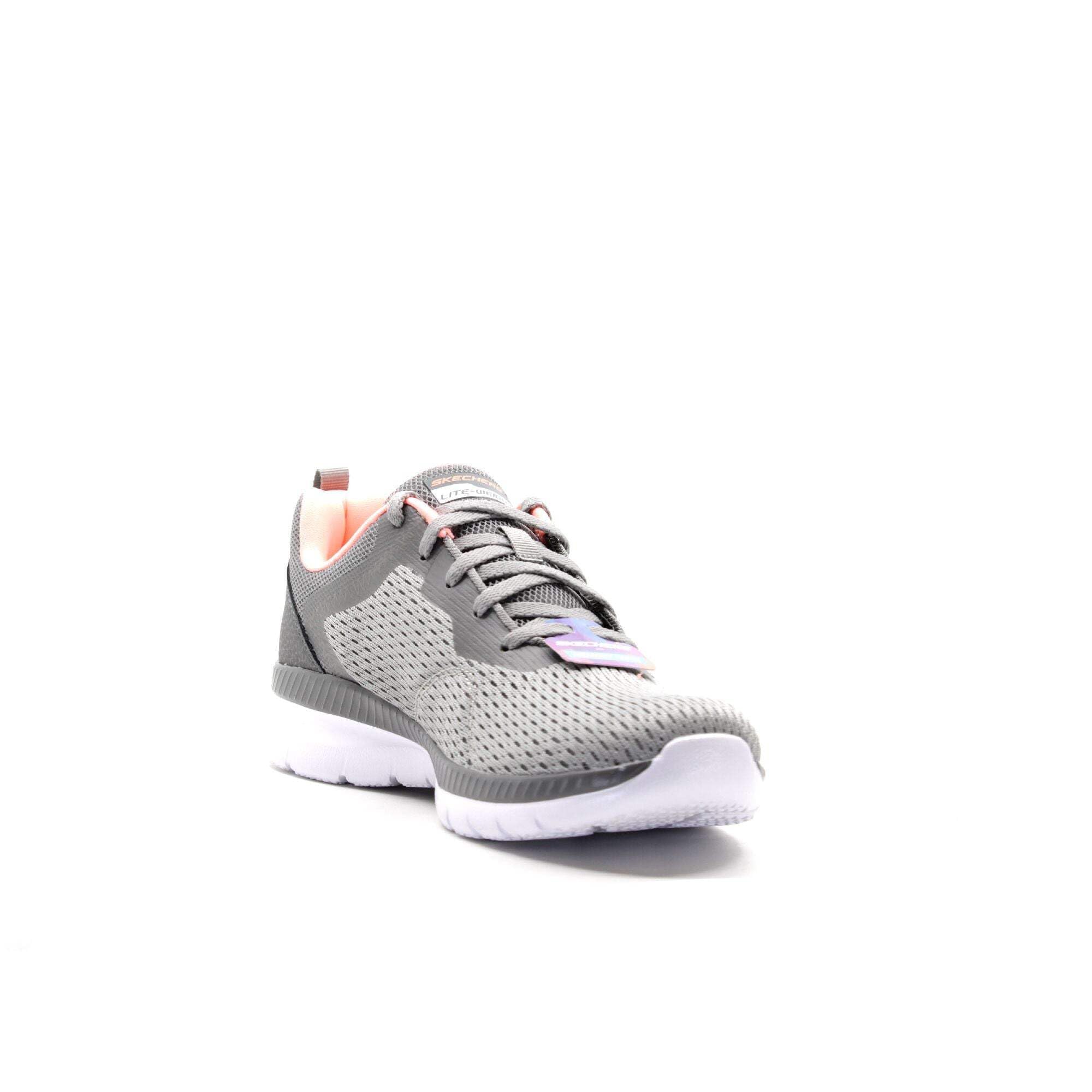 Skechers Sneakers Donna Quick Path 12607/GYCL, Scarpe Sportive Casual, Colore Grigio EU 37