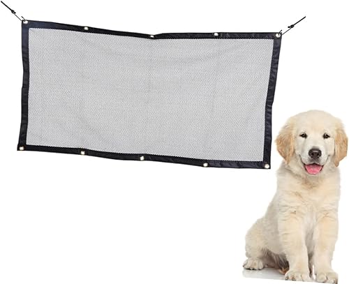 Miniatura 7 de SAFIGLE Accesorios de viaje para perros Malla para perros Divisor de coche Red Cinturón de seguridad para perros Correos de animales Valla de malla