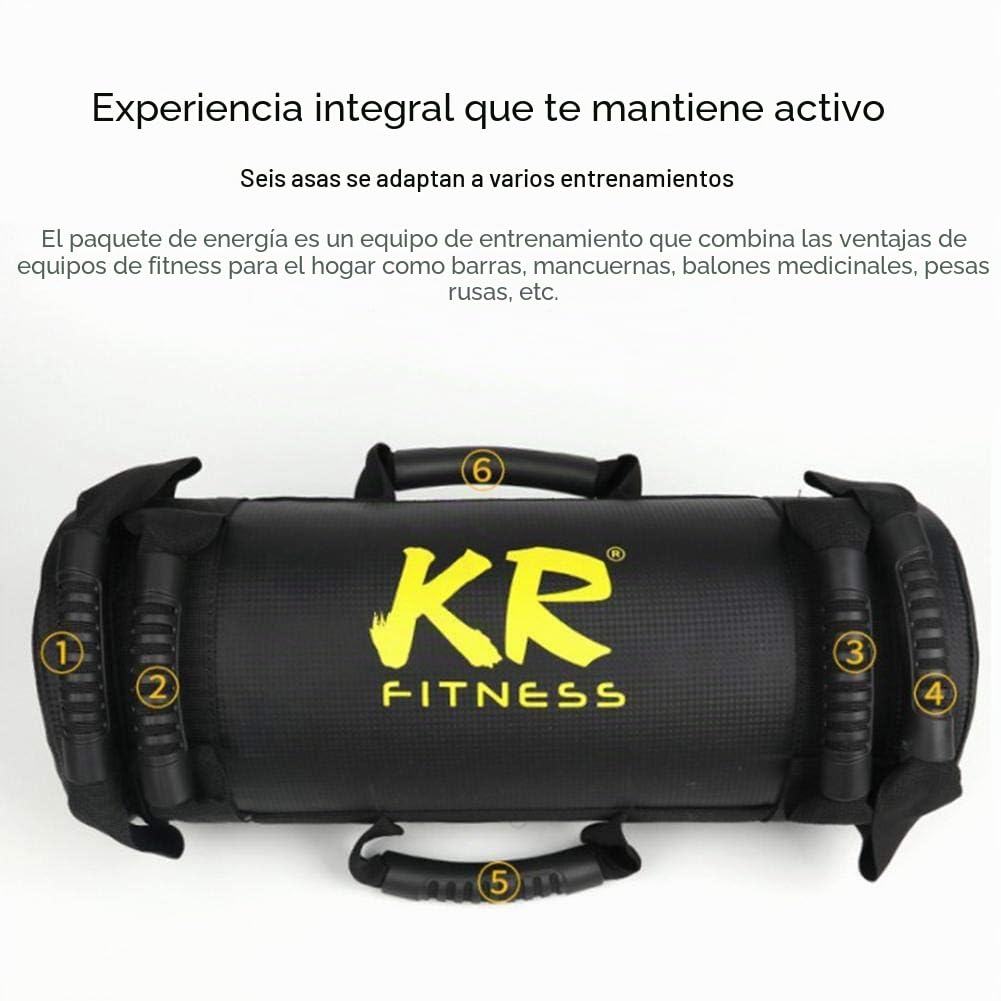 1 Bag 5/10/15/20 Kg Sandbag Entrenamiento con Pesas, para Entrenamiento Fuerza para Levantamiento Pesas Entrenamiento Funcional, Superficie Cuero